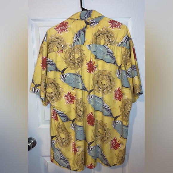 🌺 KAHALA Men’s Hawaiian Big Fish Button Up Aloha Shirt Size XL - Picture 2 of 3